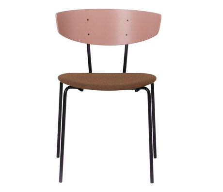 Ferm Living Spisebordsstol polstret Herman Rosewood Metal Tekstil 50x74x47cm