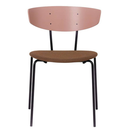 Ferm Living Spisebordsstol polstret Herman Rosewood Metal Tekstil 50x74x47cm