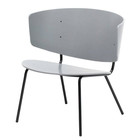 Ferm Living Lounge Chair Herman grå metal 68x68x60cm træ