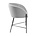 mister FRENKIE Dining chair Manny light gray black Spy steel 57x54x76cm
