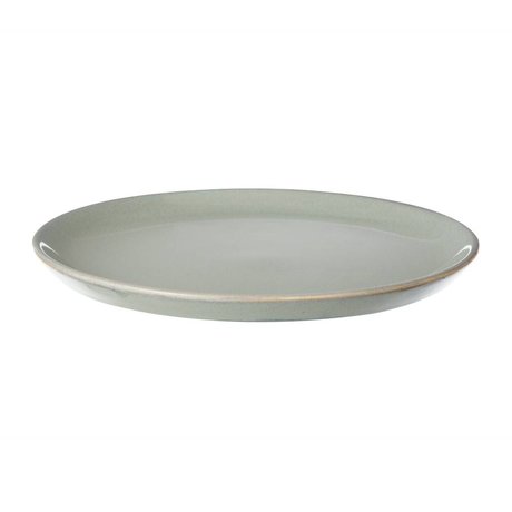 Ferm Living Bandeja de la placa Neu piedra gris acristalada pequeña ø22cm