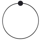 Ferm Living Håndklæde Ring black metal ø20,5cm