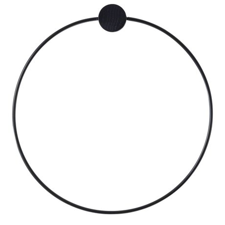 Ferm Living Towel Ring black metal ø20,5cm