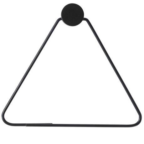 Ferm Living Porte-rouleau de toilette 17x5x15cm en métal noir