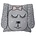 Ferm Living Throw Pillow / felpa Poco Sra. Conejo 30x30cm gris