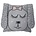 Ferm Living Tiro cuscino / peluche piccolo Ms. Coniglio 30x30cm grigio
