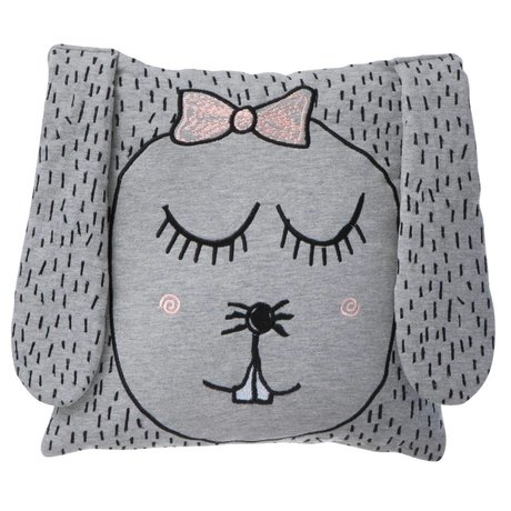 Ferm Living Coussin / Peluche Petit Mme Lapin 30x30cm gris