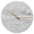 Zuiver Marble clock with gold copper pointers Ø25x4,5cm