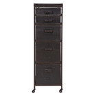 BePureHome Dresser Cosas negro 112x39x37cm de metal rústico