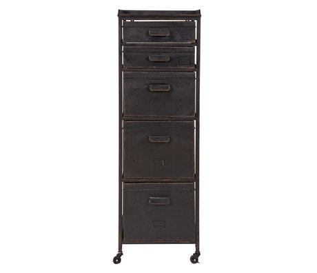 BePureHome Dresser Stuff black rustic metal 112x39x37cm