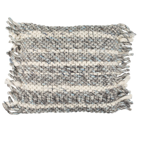 Zuiver Cuscino volant in cotone grigio blu 45x45cm