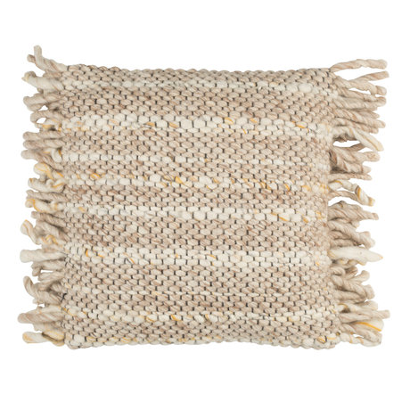 Zuiver Cuscino volant beige cotone giallo 45x45cm