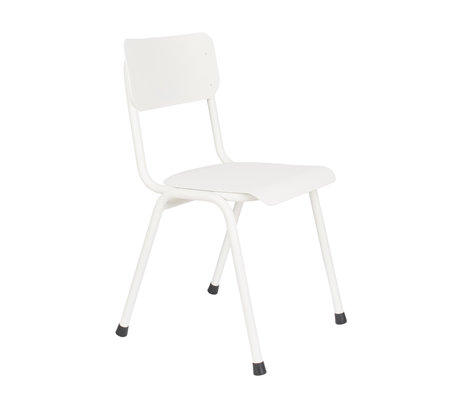 Zuiver Chaise de salle à manger Back to school (extérieur) métal blanc 43x49x82,5cm