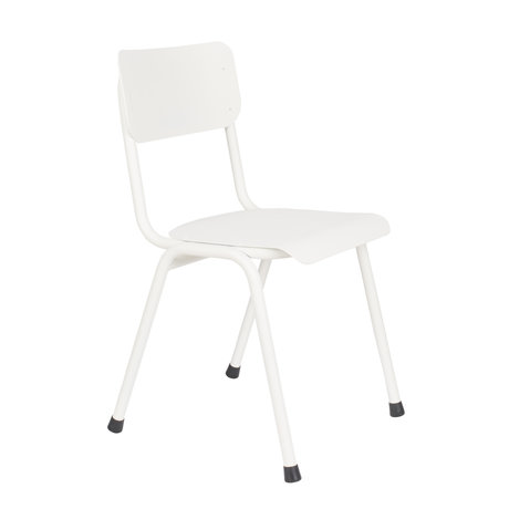 Zuiver Esszimmerstuhl Back to school (im Freien) Weißmetall 43x49x82.5cm