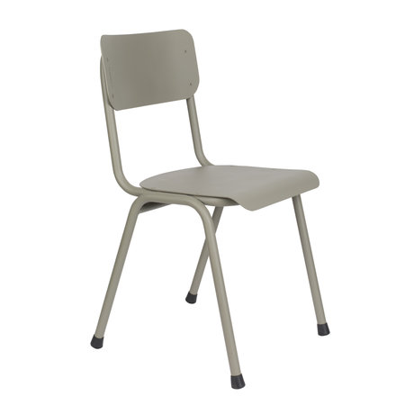 Zuiver Silla de comedor Regreso a clases (exterior) metal verde musgo 43x49x82.5cm