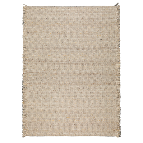 Zuiver Teppich Rüschen beige gelbe Wolle 170x240cm