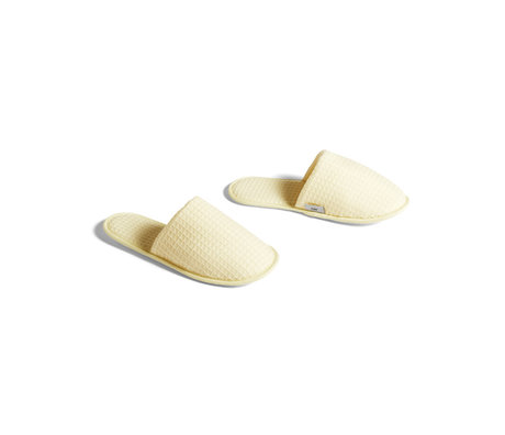 HAY Slippers Waffle geel textile - one size