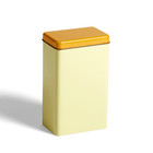 HAY Boîte de rangement en aluminium jaune 12x8x20cm