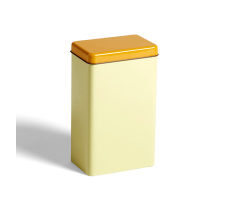 HAY Opbevaringsboks gul aluminium 12x8x20cm