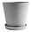 HAY Flowerpot with saucer Flowerpot XXXL gray stone Ø34x32cm