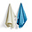 HAY Juego de 2 toallas de cocina de algodón azul Ballpoint Scribble No7 75x52cm