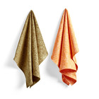 HAY Juego de 2 toallas de cocina de algodón naranja Ballpoint Scribble No8 75x52cm