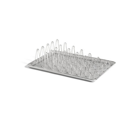HAY Dish rack Shortwave silver stainless steel 40x29.5x10.5cm