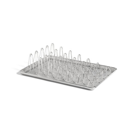 HAY Égouttoir à vaisselle Shortwave en acier inoxydable argenté 40x29,5x10,5cm
