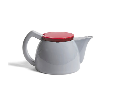 HAY Théière à thé en porcelaine grise 1L 23,5x15x13cm