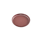 HAY Tray Perforated Tray S burgundy red aluminum Ø20x2cm