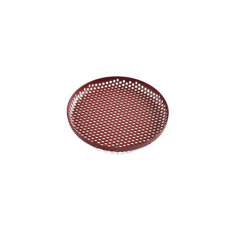 HAY Vassoio Tray Tray S in alluminio rosso bordeaux Ø20x2cm