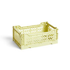 HAY Crate Color Crate S plastica verde chiaro 26,5x17x10,5cm
