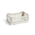 HAY Crate Color Crate S plastica grigio chiaro 26,5x17x10,5cm