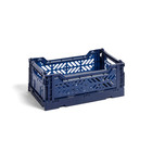 HAY Crate Color Crate S plastica blu scuro 26,5x17x10,5cm