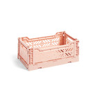 HAY Crate Color Crate S in plastica rosa chiaro 26,5x17x10,5cm