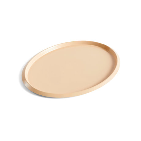 HAY Bakke Ellipse Bakke M beige stål 31,5x24,5x1,5cm