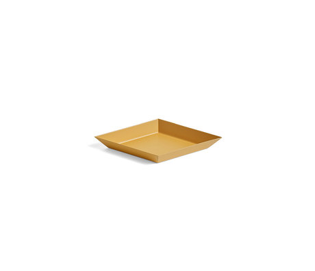 HAY Tray Kaleido XS yellow steel 19x11cm