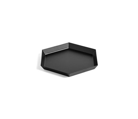 HAY Tray Kaleido S black steel 22x19cm