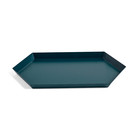 HAY Tablett Kaleido M dunkelgrüner Stahl 33,5 x 19,5 cm