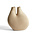 HAY Vase Chamber light beige porcelain 20x14x22cm