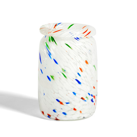 HAY Vaso Splash Roll Neck M multicolore vetro Ø14,3x22,2cm