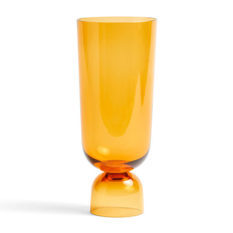 HAY Vase Bottoms Up L orange Glas Ø12x29,5cm