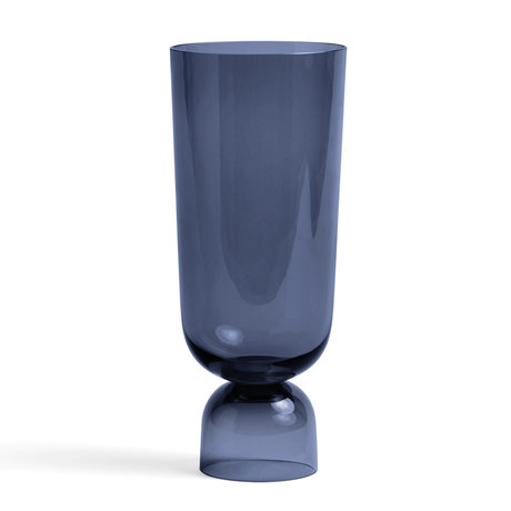 HAY Vase Bottoms Up L mørkeblå Ø12x29,5cm