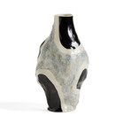 HAY Vase Glossy Cow gris pierre noire Ø15x27cm