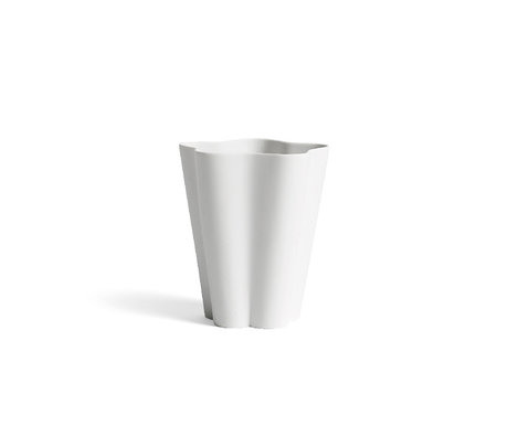 HAY Vase Iris S céramique blanche Ø11,5x13cm