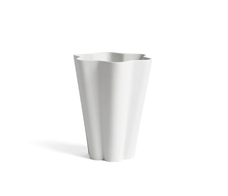 HAY Vase Iris L white ceramic Ø14x17cm