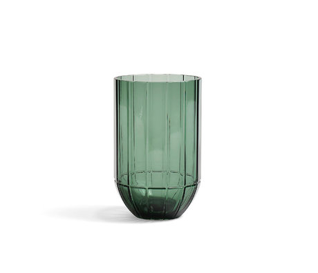 HAY Vase Color M verre vert Ø9,5x15cm