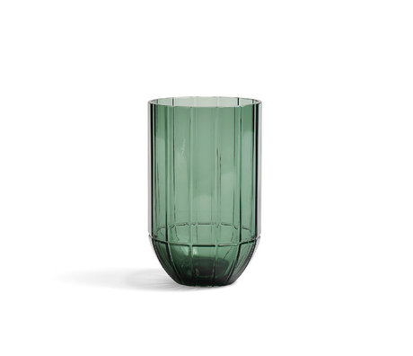 HAY Vasefarve M grønt glas Ø9,5x15cm