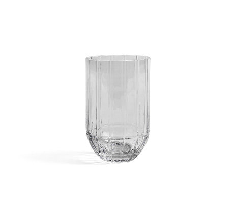 HAY Vase Color M verre transparent Ø9,5x15cm