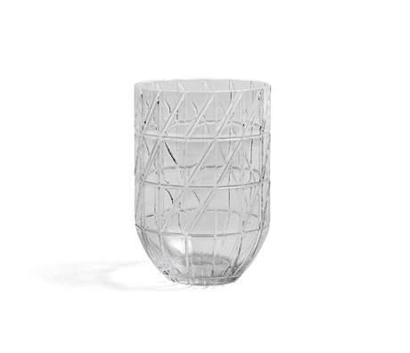 HAY Vase Color L gennemsigtigt glas Ø13,5x19cm